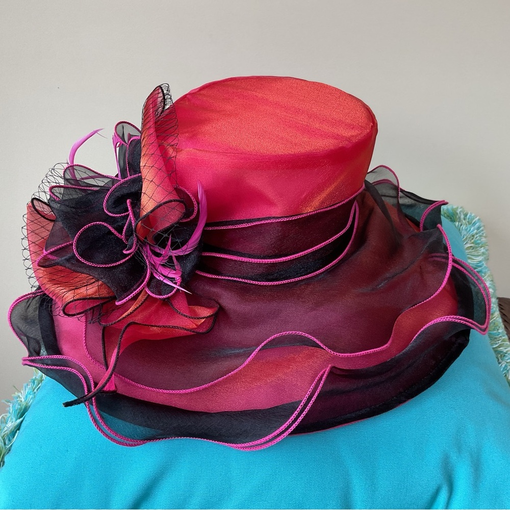 Forbusite Women’s Two-Toned Hot Pink Hat / Excellent Condition - Like New / OS - Picture 2 of 6
